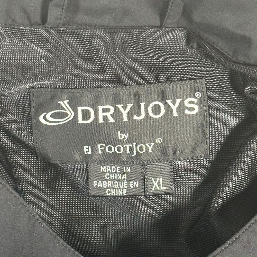 Footjoy Dryjoys Jacket Mens Size XL Black Full Zip Golf Convertible Windbreaker - Picture 2 of 13